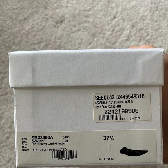 See by Chloe Jane Point Ballet Flats Jane Point Ballet Flats EU37.5/US7 - Picture 3 of 4